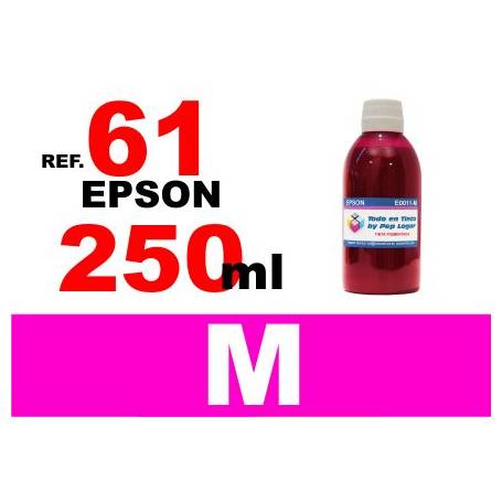 Epson 61, 61 XL botella 250 ml. tinta magenta