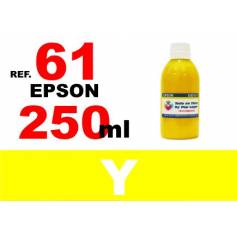 Epson 61, 61 XL botella 250 ml. tinta amarilla