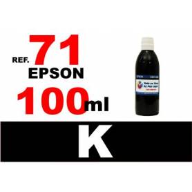 Epson 71, botella 100 ml. tinta negra