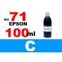 Epson 71, botella 100 ml. tinta cian