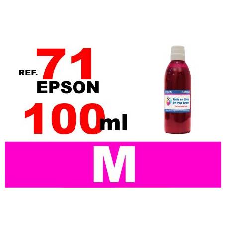 Epson 71, botella 100 ml. tinta magenta