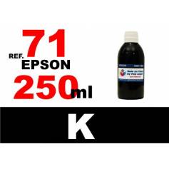 71 botella 250 ml. tinta negra