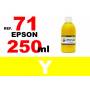 Epson 71, botella 250 ml. tinta amarilla