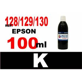 Epson 128, 129, 130 botella 100 ml. tinta negra
