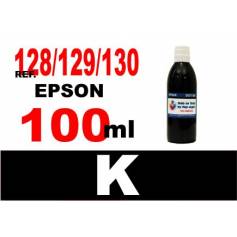 Para cartuchos Epson 128 129 130 botella 100 ml. tinta compatible negra
