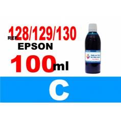 Epson 128, 129, 130 botella 100 ml. tinta cian