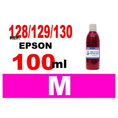 Epson 128, 129, 130 botella 100 ml. tinta magenta