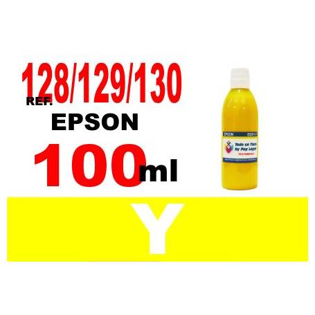 Epson 128, 129, 130 botella 100 ml. tinta amarilla