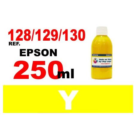 Epson 128, 129, 130 botella 250 ml. tinta amarilla