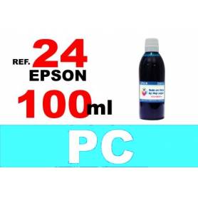 Epson 24 XL botella 100 ml. tinta cian photo