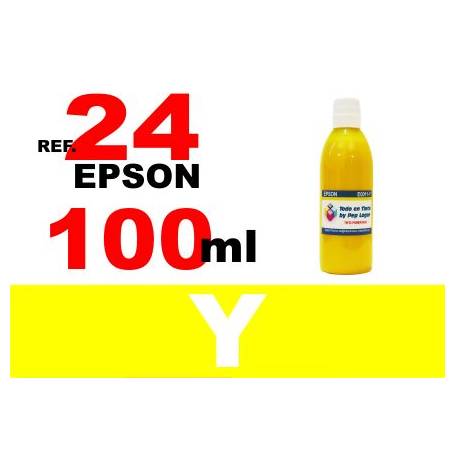 Epson 24 XL botella 100 ml. tinta amarilla