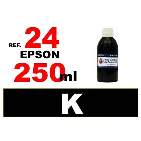 Epson 24 XL botella 250 ml. tinta negra