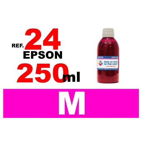 Epson 24 XL botella 250 ml. tinta magenta