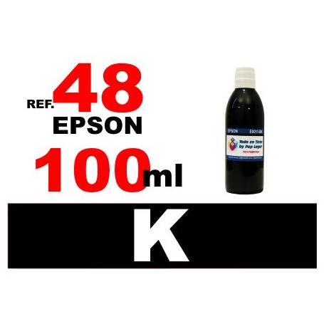 Epson 48 botella 100 ml. tinta negra