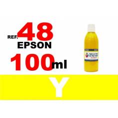 48 botella 100 ml. tinta amarilla