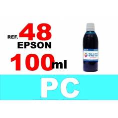 48 botella 100 ml. tinta cian photo