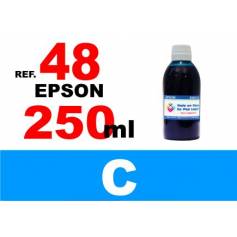 48 botella 250 ml. tinta cian 