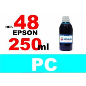 Epson 48 botella 250 ml. tinta cian photo