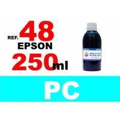 48 botella 250 ml. tinta cian photo