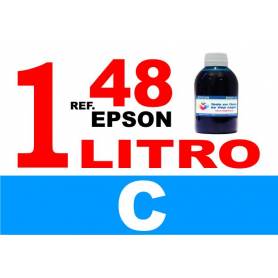 Epson 48 botella 1 L tinta cian