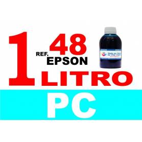 Epson 48 botella 1 L tinta cian photo