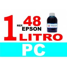 Epson 48 botella 1 L tinta cian photo