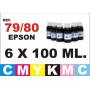 Epson 79 pack 6 botellas 100 ml. CMYKpCpM