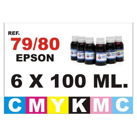 Epson 79 pack 6 botellas 100 ml. CMYKpCpM