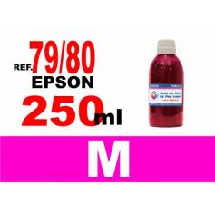 Para cartuchos Epson 79, 80 y 378 botella 250 ml. tinta compatible magenta 