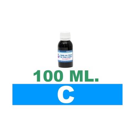 100 ml. tinta cian colorante para cartuchos HP