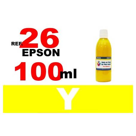 Epson 26 XL botella 100 ml. tinta amarilla