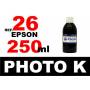 Epson 26 XL botella 250 ml. tinta negra photo