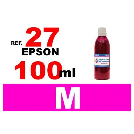 Epson 27, botella 100 ml. tinta magenta
