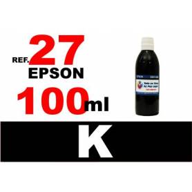 Epson 27, botella 100 ml. tinta negra