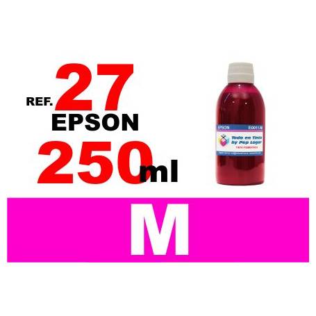 Epson 27, botella 250 ml. tinta magenta