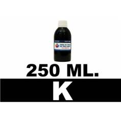 250 ml. tinta negra pigmentada para cartuchos para Canon