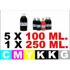 6 botellas de tinta Canon PG-525 CL-526 ( Bkpg BkGCMY 250 ml. )