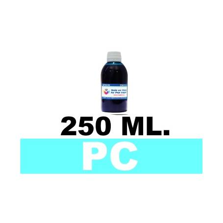 250 ml. tinta cian claro colorante para cartuchos photo HP