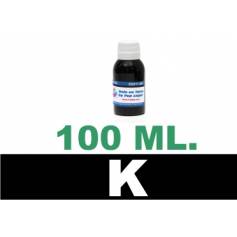 100 ml. tinta negra pigmentada para cartuchos para Hp
