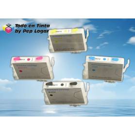 T0611 T0612 T0613 T0614 cartuchos recargables compatibles Epson