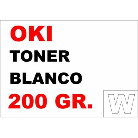 OKI recargas tóner blanco 200 gr.