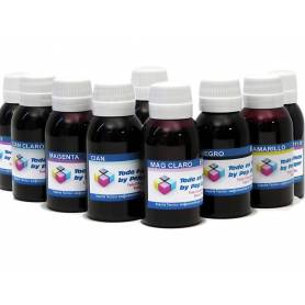 9 botellas 1 Litro tinta pigmentada para plotter Epson K3