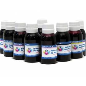 9 botellas 250 ml. tinta pigmentada para plotter Epson K3