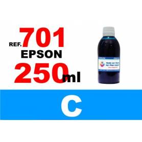 Epson 701, 701 XL botella 250 ml. tinta cian