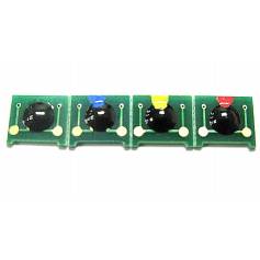 Para Hp cp1215 cp1210 cp1515 cp1510 set de 4 chips cmyk alta capacidad