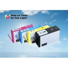 Maxi Kit Pro recarga cartuchos tinta Hp 364XL y Hp 920 4 tintas Bk C M Y