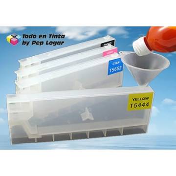 T614x 4 cartuchos recargables Stylus pro 4450