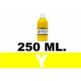 250 ml. tinta amarilla pigmentada especifica para cartucho Hp 940 Hp 951