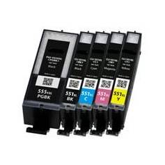 PGI-550XLBK negro 22ml compatible para Canon Pixma ip7250 mg5450 mg6350
