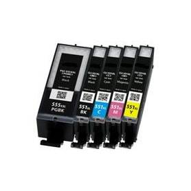 11ML Com para Canon Pixma IP7250,MG5450,MG6350CLI-551XLBK.